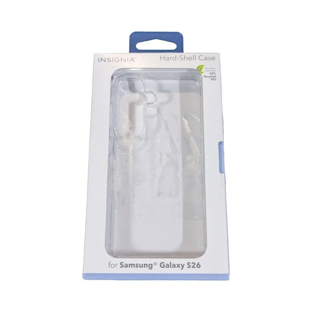 Qq7O Insignia- Hard-Shell Case for Samsung Galaxy S26 - Clear Open Box
